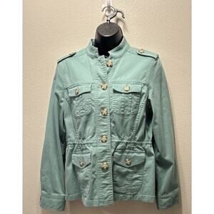 LL Bean Women’s Jacket Utility Field‎ Sz XS Petite Seafoam Green Outdoors